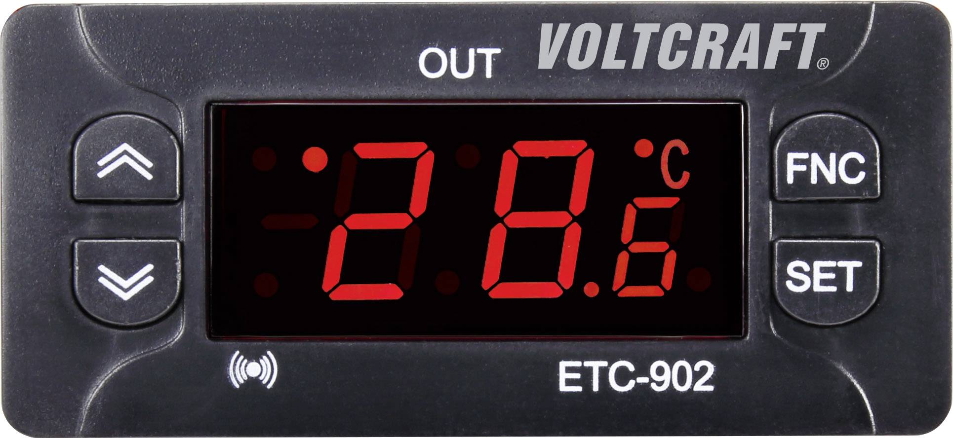 VOLTCRAFT Temperaturregler VOLTCRAFT ETC-902 NTC, PTC -30 bis 50 °C Relais 10 A (L x B x H) 58 x 77