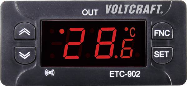 VOLTCRAFT ETC-902 Temperaturregler NTC, PTC -30 bis 99 °C Relais 10 A (L x B x H) 58 x 77 x 34.5 mm