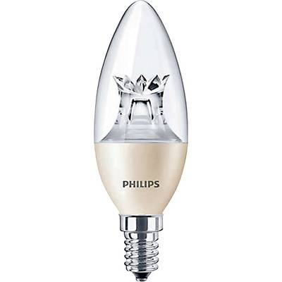 Philips Lighting 45350600 LED  E14 Kerzenform 6 W = 40 W Warmweiß (Ø x L) 38 mm x 113 mm dimmbar (Dimtone) 1 St.