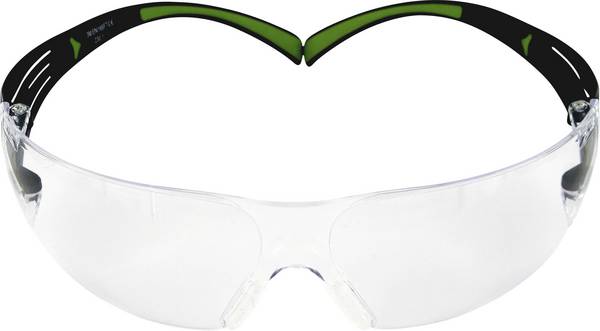 3M SecureFit 400 SF401AF Schutzbrille  Schwarz, Grün