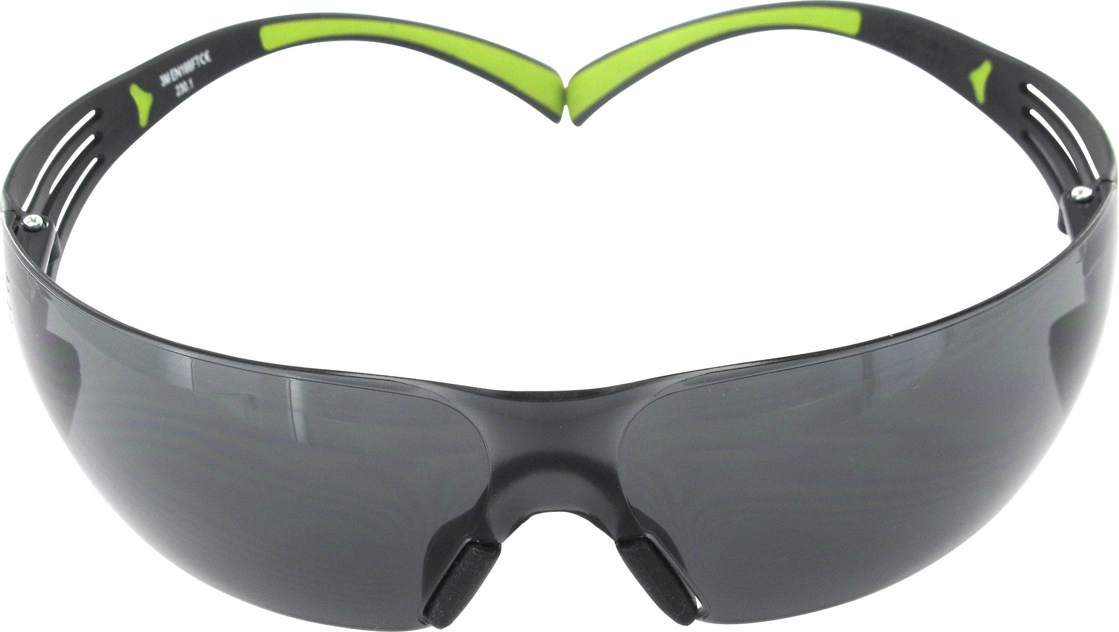 3M SecureFit 400 SF402AF Schutzbrille Schwarz, Grün