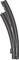 Zwei gebogene Modelleisenbahnschienen mit einem Weichenstück in der Mitte, das den Weg für einen Zugwechsel ermöglicht.