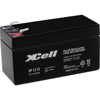 XCell XP1.212 XCEXP1.212 Bleiakku 12 V 1.2 Ah Blei-Vlies (AGM) (B x H x T) 97 x 52 x 44 mm Flachstecker 4.8 mm Wartungsf