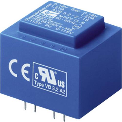 Thumbnail - BLOCK AVB 3,2/2/12 Printtransformator 2 x 115 V 2 x 12 V/AC 3.20 VA 133 mA