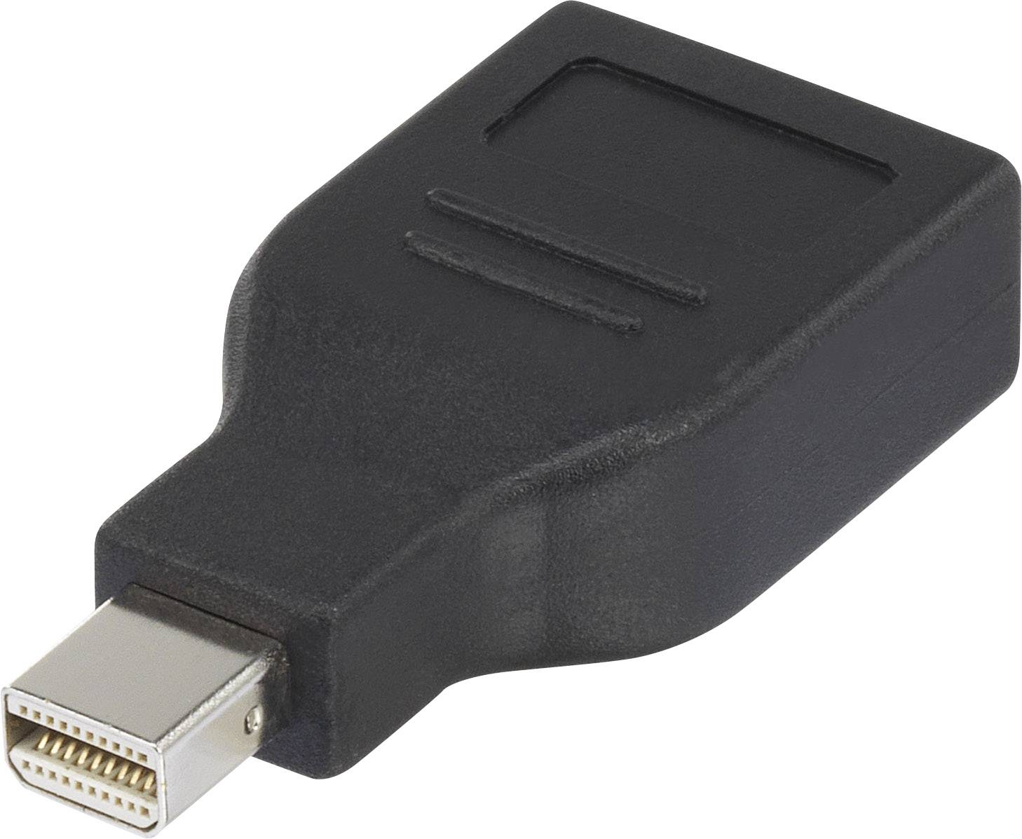 CONRAD Renkforce DisplayPort Adapter [1x Mini-DisplayPort Stecker - 1x DisplayPort Buchse] Schwarz