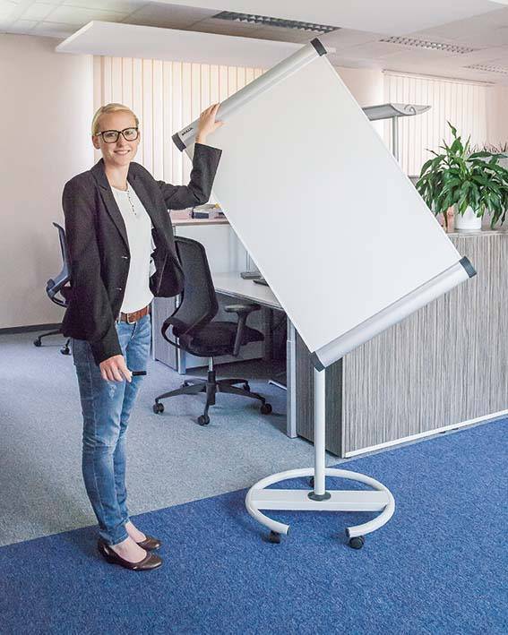 Flipchart MAULsolid 74x117cm Rundfuß grau-4
