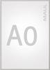 Maul MAULstandard 6604008 Klapprahmen Silber 1 x DIN A0 1 St. (B x H x T) 885 x 1233 x 20 mm