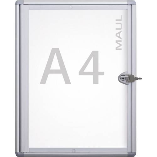 Maul Schaukasten MAULextraslim Verwendung für Papierformat: 1 x DIN A4 Innenbereich 6820108 Aluminium Silber 1 St.