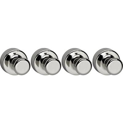 Maul Neodym Magnet (Ø x H) 20 mm x 24 mm Kegel Silber 4 St. 6168896