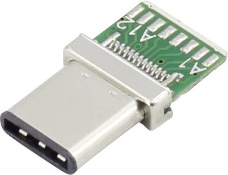 TRU COMPONENTS USB C Stecker 3.1 w/PCB Stecker, gerade 93013c1140 TRU COMPONENTS Inhalt: 1 St.