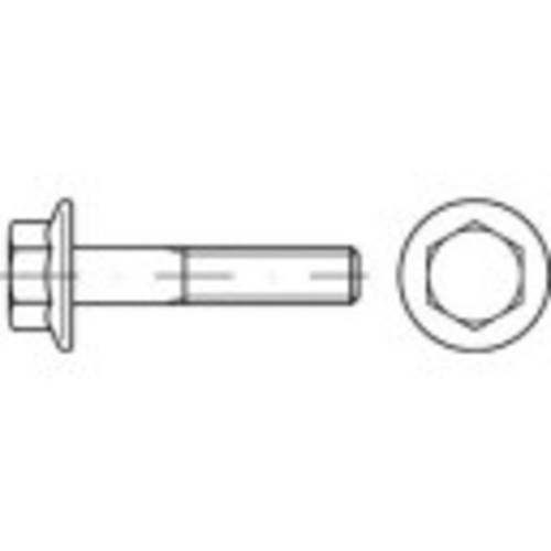 TOOLCRAFT 139742 Sechskantschrauben mit Flansch M10 25 mm Außensechskant DIN 6921 Stahl galvanisch verzinkt 200 St.