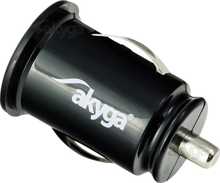 Akyga Charger USB Ladegerät USB Schwarz KFZ-2