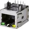 EDAC A63-113-331P4D2 Modular-Einbaubuchse, 1 Port, CAT 3 A63-113-331P4D2 Buchse, Einbau horizontal Pole: 8P8C Metall 1 St.