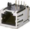 EDAC A00-108-220-450 Modular-Einbaubuchse, 1 Port, A00-108-220-450 Buchse, Einbau vertikal Pole: 8P8C Schwarz 1 St.