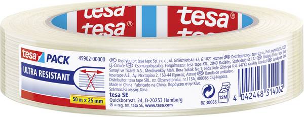 tesa ULTRA RESISTANT 45902-00000-00 Filament-Klebeband tesapack® Transparent (L x B) 50 m x 25 mm 1 St.