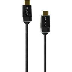 Image of Belkin HDMI Anschlusskabel HDMI-A Stecker, HDMI-A Stecker 1.00 m Schwarz HDMI0017-1M HDMI-Kabel