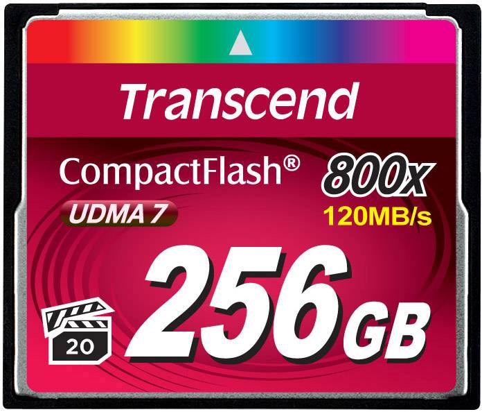 TRANSCEND 256GB CF Card 800X TYPE I