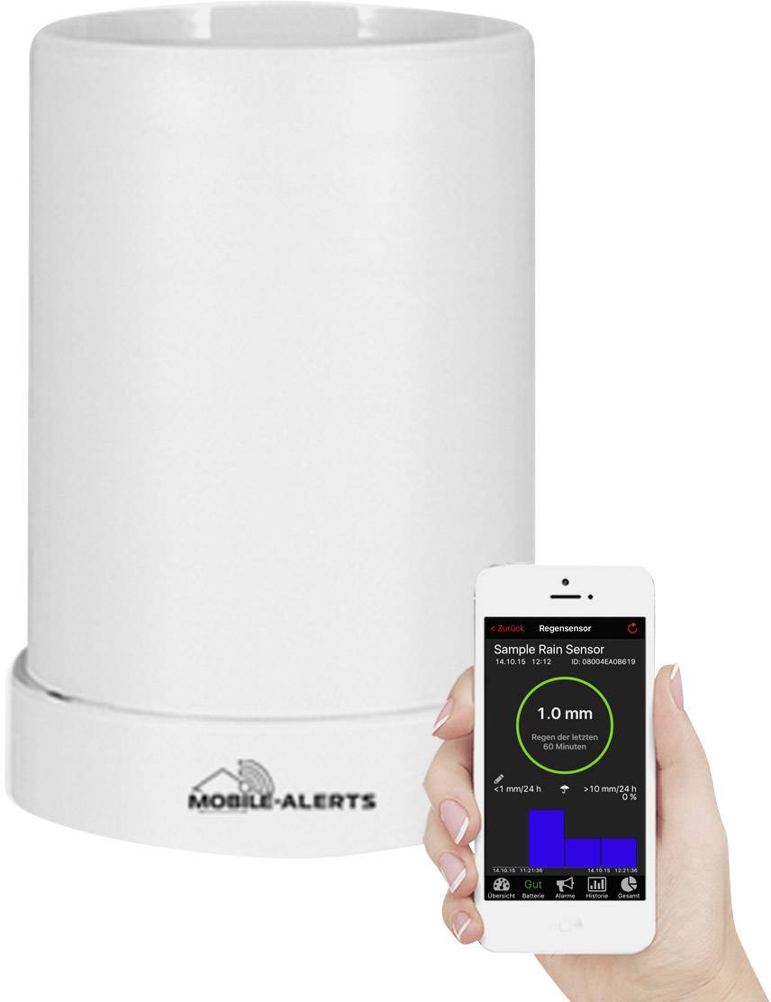 Technoline MA 10050 Mobile Alerts Wettercenter Set Windmesser Regenmesser App 