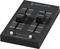 Zweikanal-DJ-Mixer mit zwei Schiebereglern und Bass-Kill-Schalter. Aufschrift: 'pepperdecks', 'Djoclate'.
