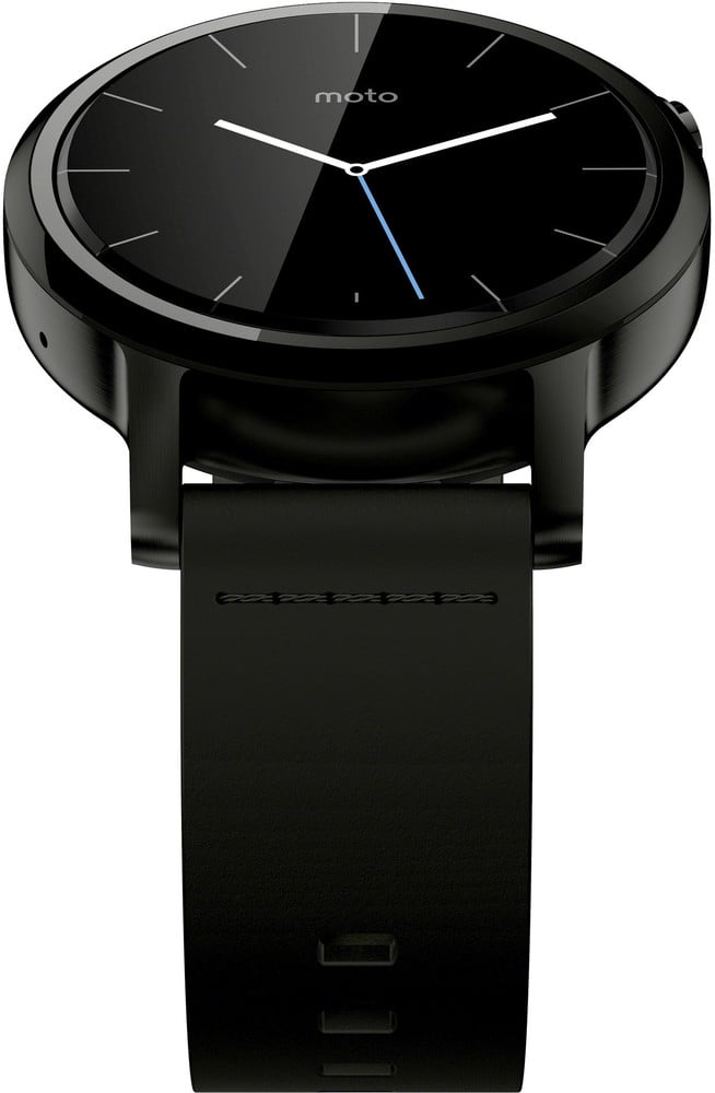 Motorola Moto 360 (2. Generation) 42 mm Smartwatch 3.5 cm (1.37 Zoll) Edelstahlgehäuse: Schwarz
