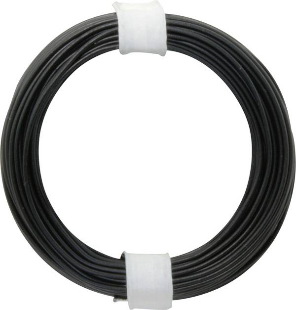 Donau Elektronik 118-1 Litze  1 x 0.14 mm² Schwarz 10 m