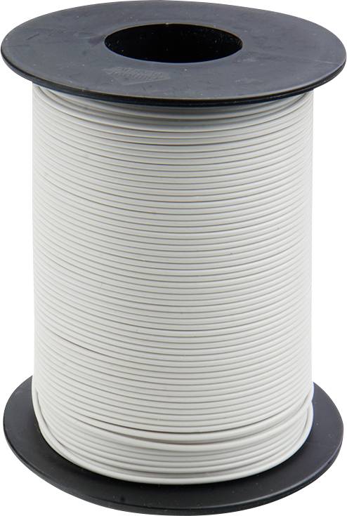 Donau 119-15 Wire 0.14mm² White 100m Plastic Insulated Coil