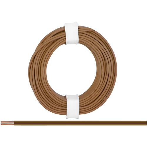 Donau Elektronik 218-88 Litze 2 x 0.14 mm² Braun 5 m