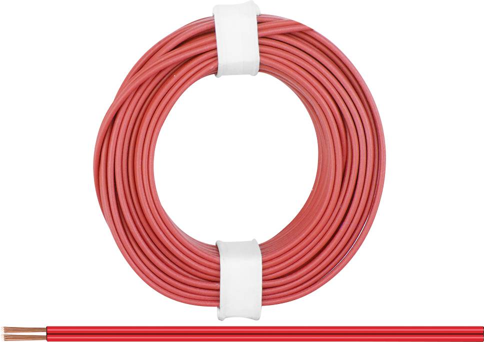 NONAME 218-00 Litze 2 x 0.14 mm² Rot 5 m