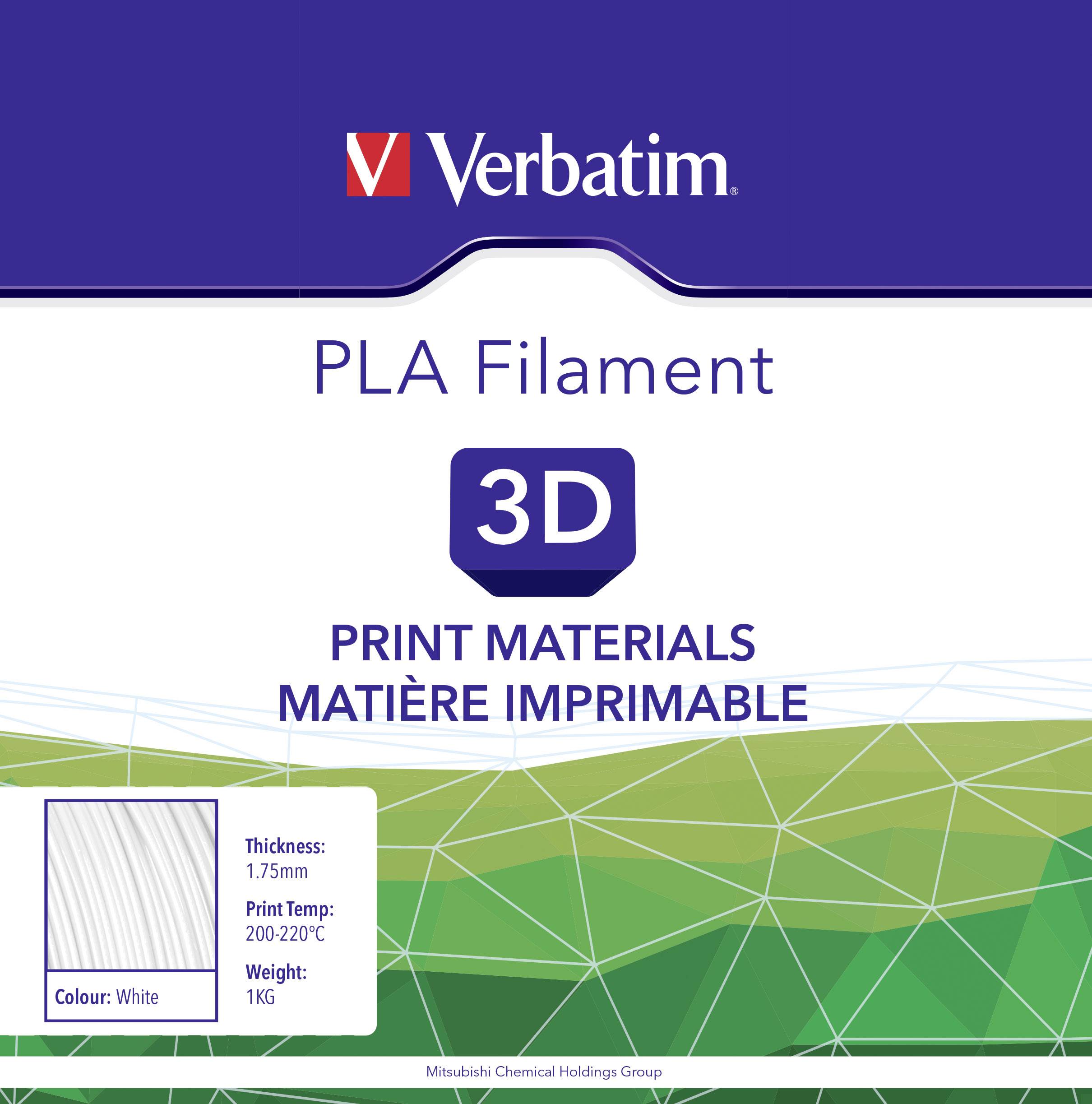 Verbatim 55268 Filament PLA Filament PLA 1.75 mm 1 kg Weiß 1 St.-2
