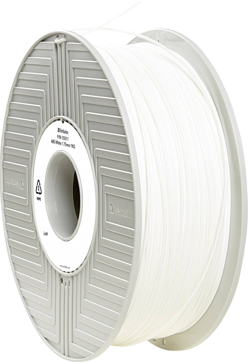 Verbatim 55011 Filament od ABS plastike Filament ABS 1.75 mm 1 kg Weiß 1 St.-0