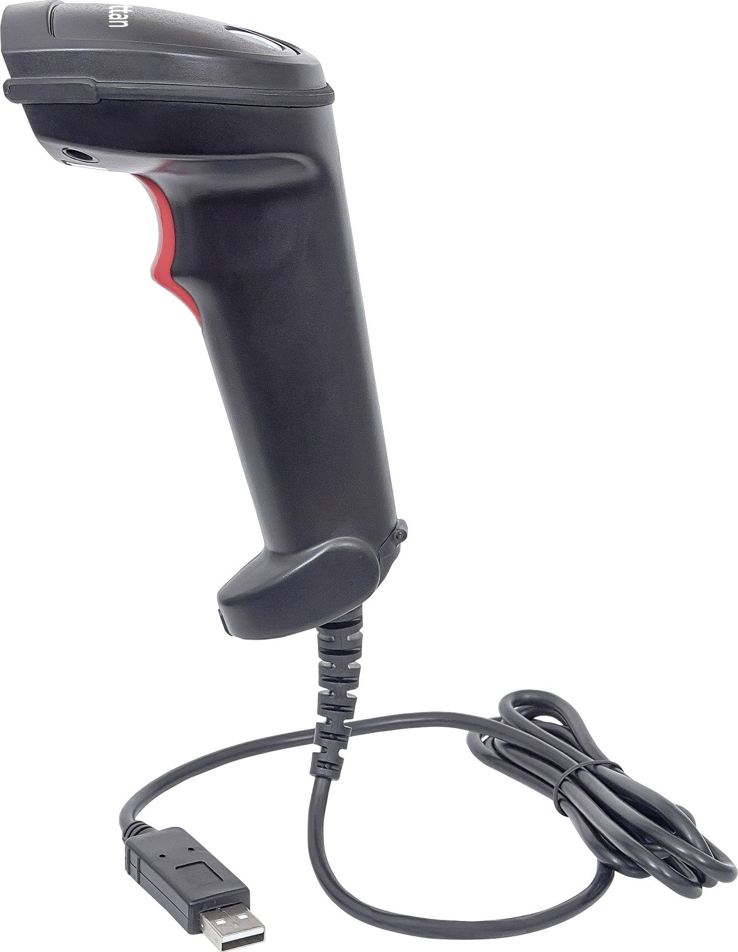 Manhattan 177429 Professional USB-Kit Barcode-Scanner Kabelgebunden 1D Laser Schwarz Hand-Scanner USB-2