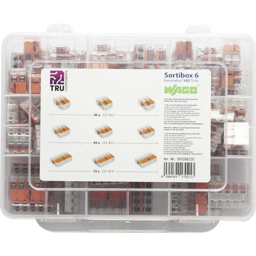 Thumbnail - WAGO WA-741-644 Verbindungsklemmen-Sortiment flexibel: 0.14-4 mm² starr: 0.2-4 mm² 105 St.