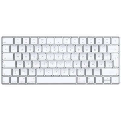 Apple Magic Keyboard Deutsch Bluetooth® Tastatur Deutsch, QWERTZ, Mac Silber, Weiß Wiederaufladbar 