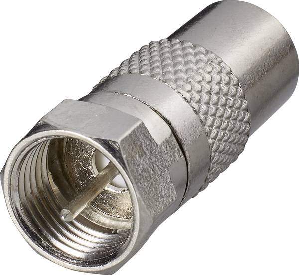 Renkforce RF-4196967 F-Koax-Adapter  Anschlüsse: F-Stecker, Koax-Stecker IEC  1 St.