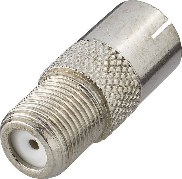 Renkforce RF-4196985 F-Koax-Adapter  Anschlüsse: F-Buchse, Koax-Buchse IEC  1 St.