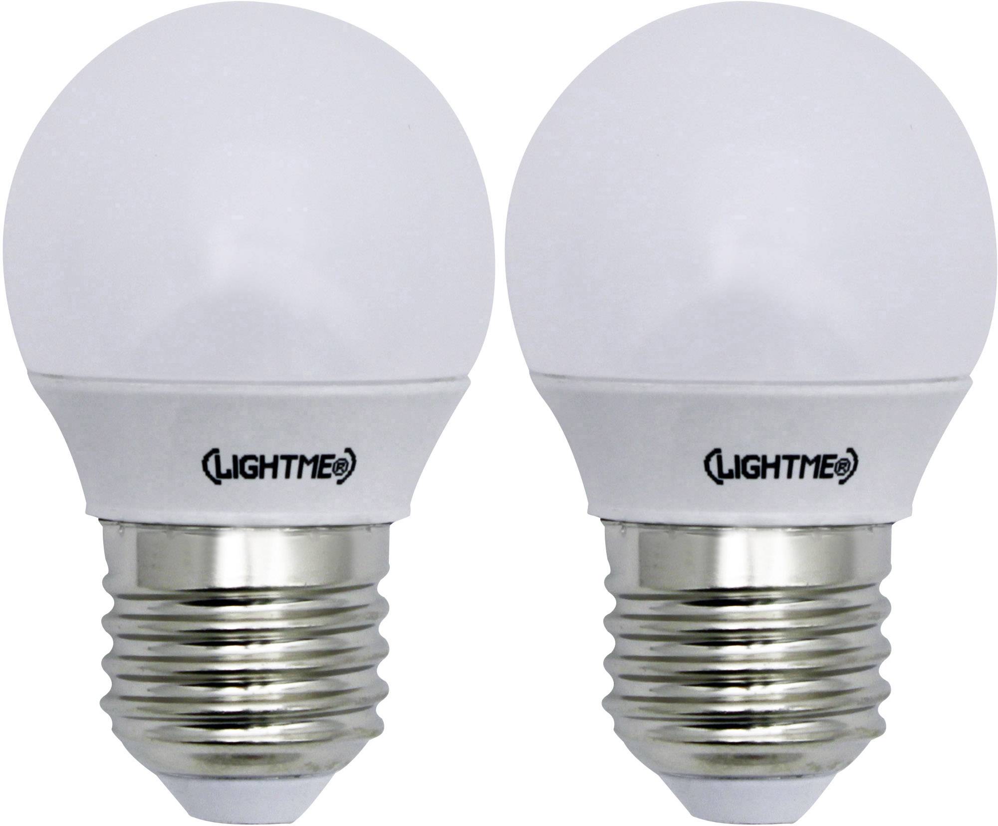 LIGHTME LED (einfarbig) LightMe 230 V E27 3 W = 25 W Warmweiß EEK: A++ Tropfenform (Ø x L) 45 mm x 7