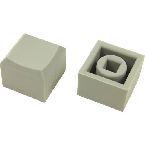 Cliff CP3427 CP3427 Druckknopf Grau (L x B x H) 12.2 x 12.2 x 10 mm 1 St.