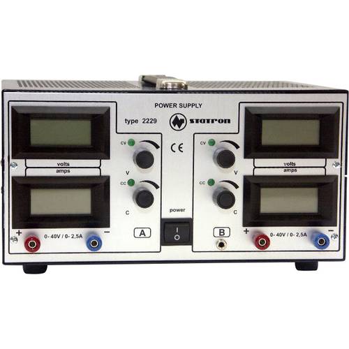 Statron 2229.2 Labornetzgerät, einstellbar 0 - 40 V 0 - 2.5 A 200 W Anzahl Ausgänge 2 x