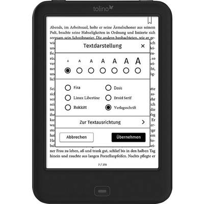 Tolino Shine 2 HD eBook-Reader 15.2 cm (6 Zoll) Schwarz