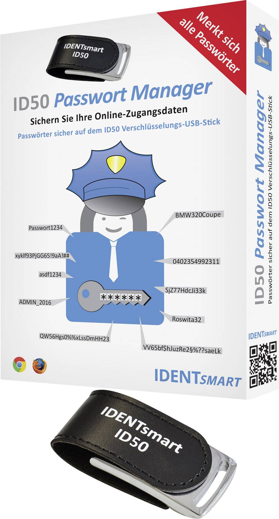IDENTsmart ID50 Password Safe TOP SECRET Passwort Manager Kaufen