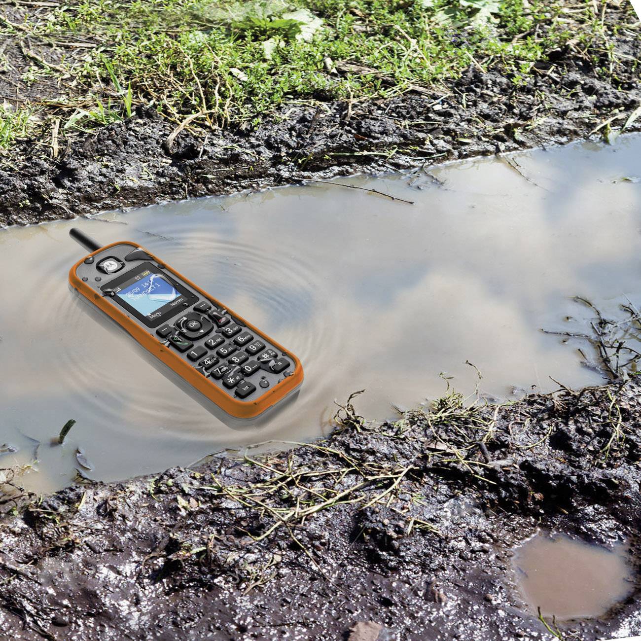Motorola O201 Dark Grey / Orange-5
