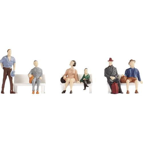 NOCH H0 Reisende 18116 Bemalt, Sitzend