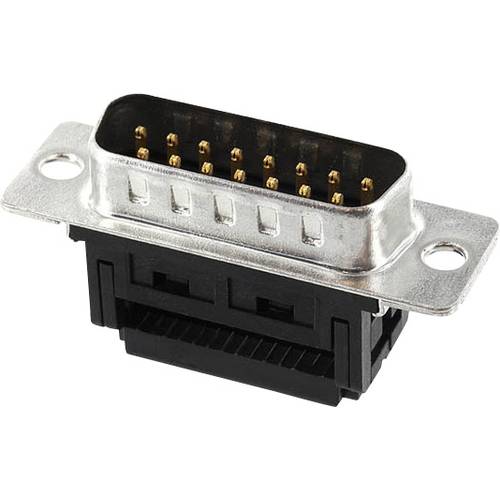 econ connect ST15SK/FOZ D-SUB Stiftleiste 90 ° Polzahl: 15 Schneid-Klemm 1 St.
