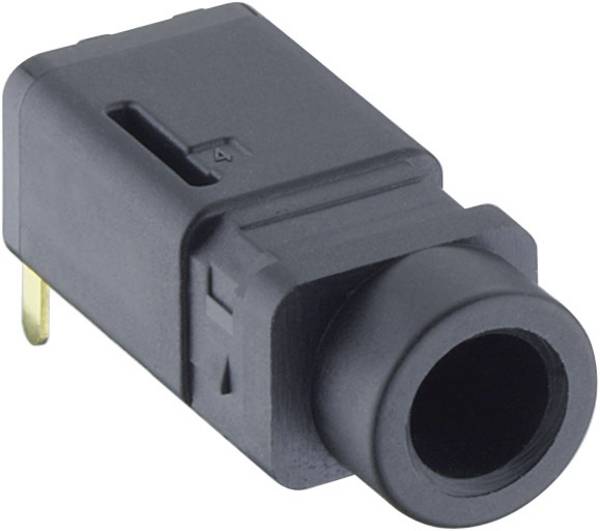 Lumberg 1503 16 Klinken-Steckverbinder 3.5 mm Buchse, Einbau horizontal Polzahl: 4 Stereo Schwarz 1 St.