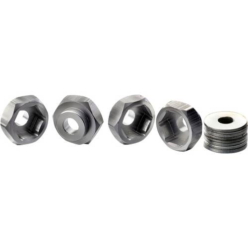 Absima 12 mm --> 17 mm 1:10 Alu-Felgenmitnehmer Aluminium 4 St.