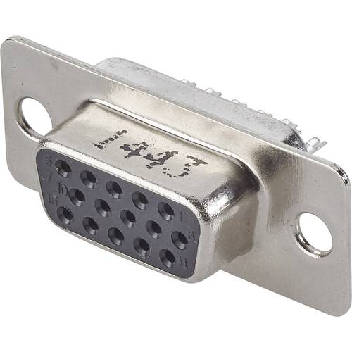 FCI D-SUB 10090770-S154ALF D-SUB Buchsenleiste 180 ° Polzahl: 15 Lötkelch 1 St.