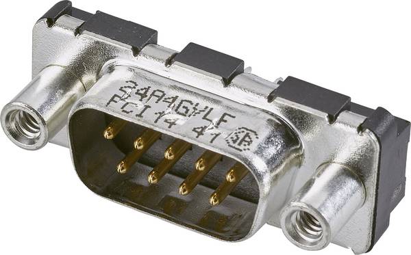 FCI D-SUB D09P24A4GV00LF D-SUB Stiftleiste 180 ° Polzahl: 9 Print 1 St.