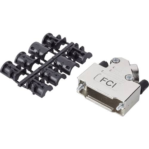 FCI D-SUB 8655MHRA1501KLF D-SUB Gehäuse Polzahl: 15 Zinkdruckguss 45 ° Silber 1 St.