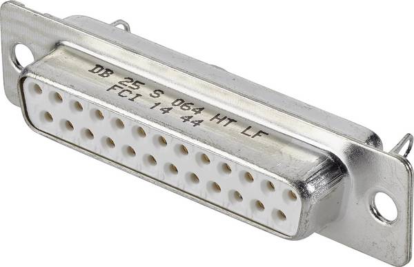 FCI D-SUB DB25S064HTLF D-SUB Buchsenleiste 180 ° Polzahl: 25 Lötkelch 1 St.
