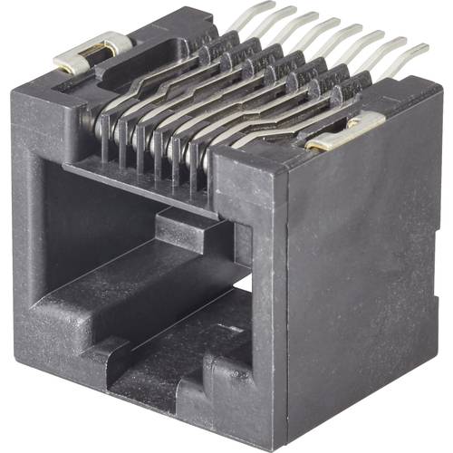 Thumbnail - FCI Modular jacks RJ12-Einbaubuchse 73305-111LF Buchse, Einbau horizontal Pole: 6P6C Schwarz 1 St.